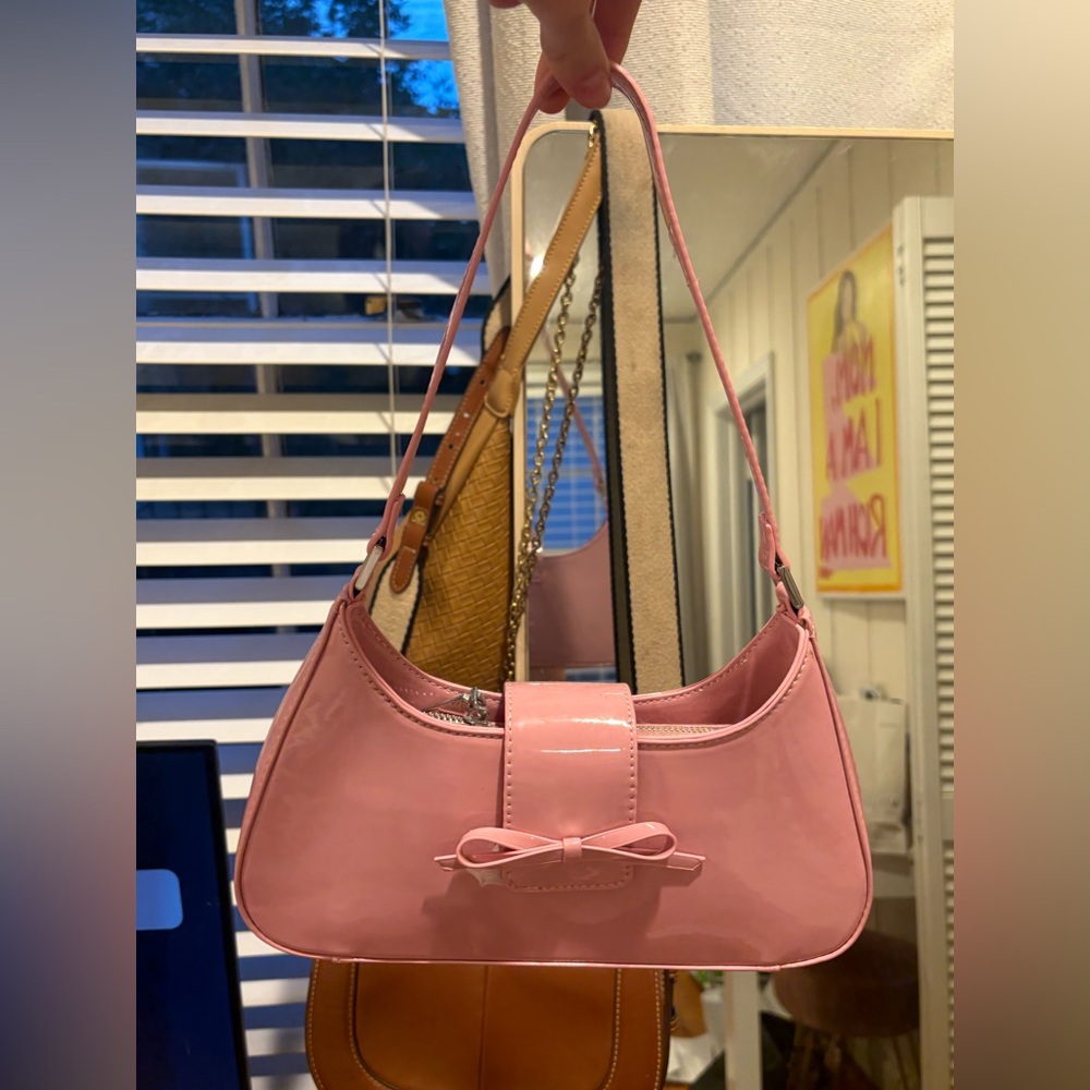 Urban Outfitters Pink Bow Shoulder Bag
